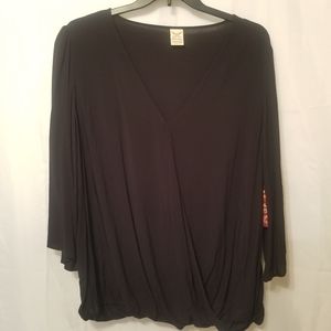 Faded Glory criss-cross womans blouse 3x